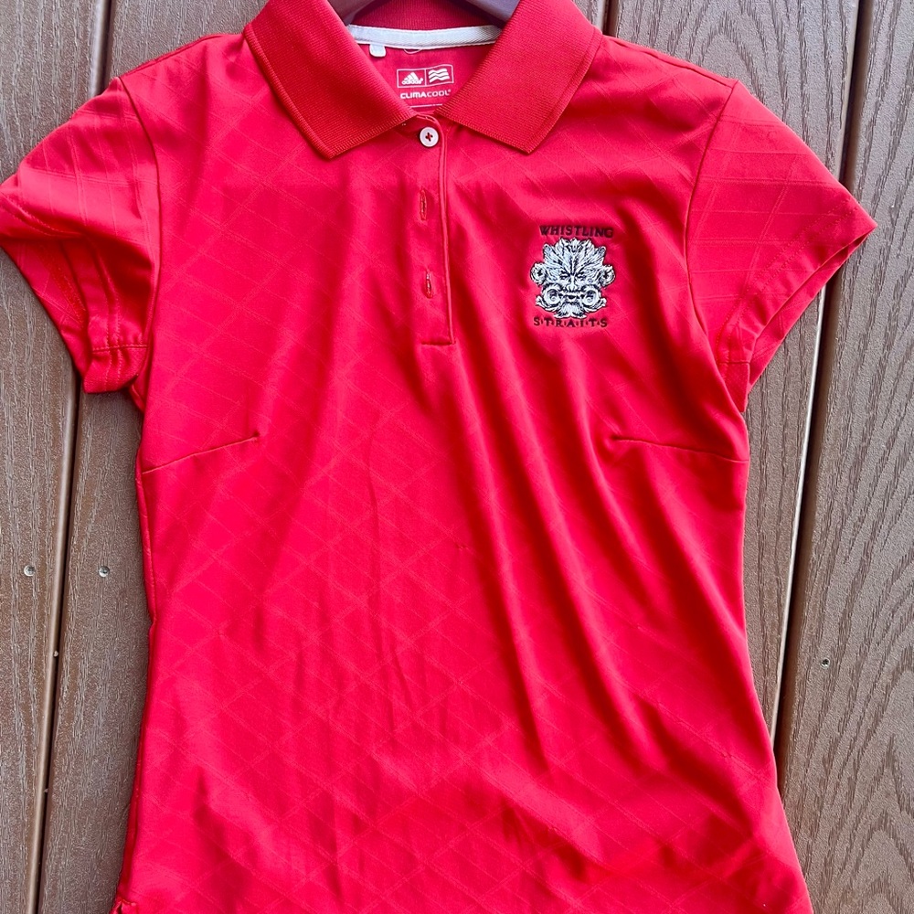 Adidas ClimaCool | Women’s Whistling Straits Red Golf Polo | XSmall